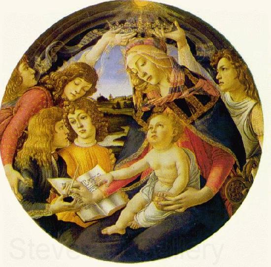 BOTTICELLI, Sandro Madonna of the Magnificat  fg Spain oil painting art